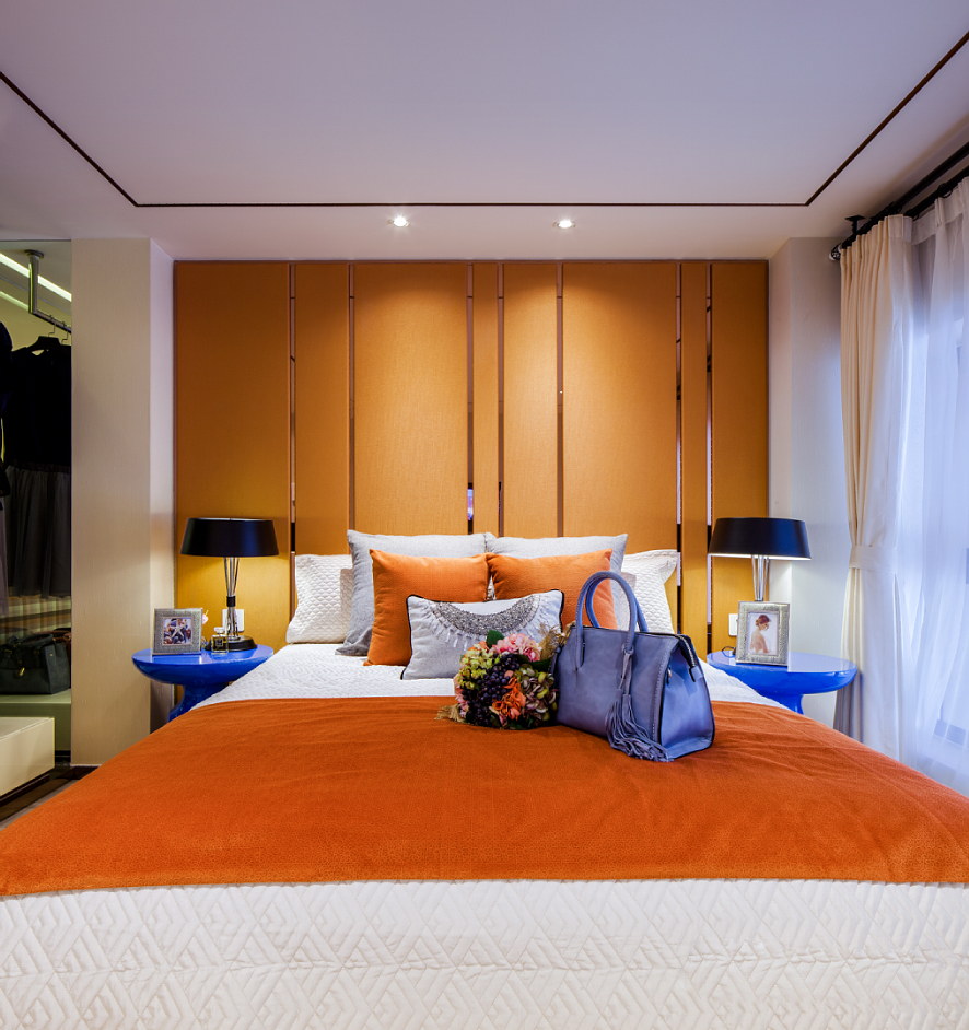 龍湖九里晴川-現(xiàn)代簡約-臥室設(shè)計效果圖