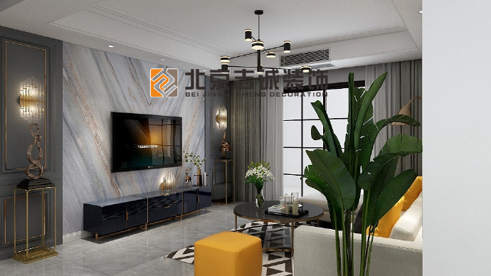 [裝修案例]118平米現(xiàn)代簡約風格裝修效果圖 都市的現(xiàn)代時尚