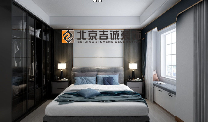 [裝修案例]118平米現(xiàn)代簡約風格裝修效果圖 都市的現(xiàn)代時尚